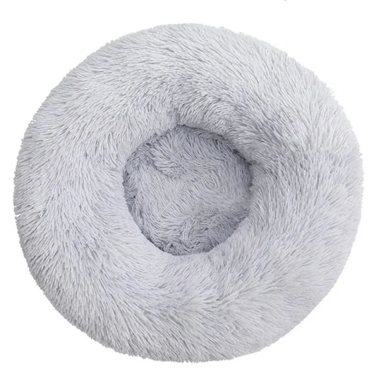 Round Fluffy Pet Bed – Soft, Warm & Cozy for Cats & Dogs